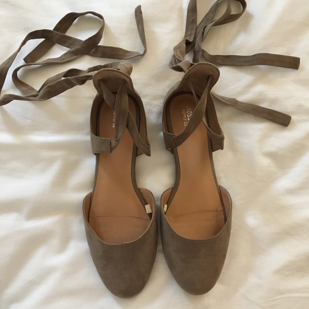 Laced Up Flats